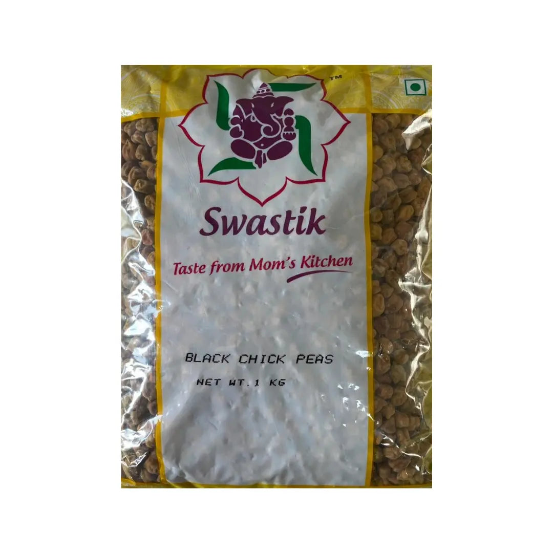 Swastik Black Chick Peas Whole - 1KG