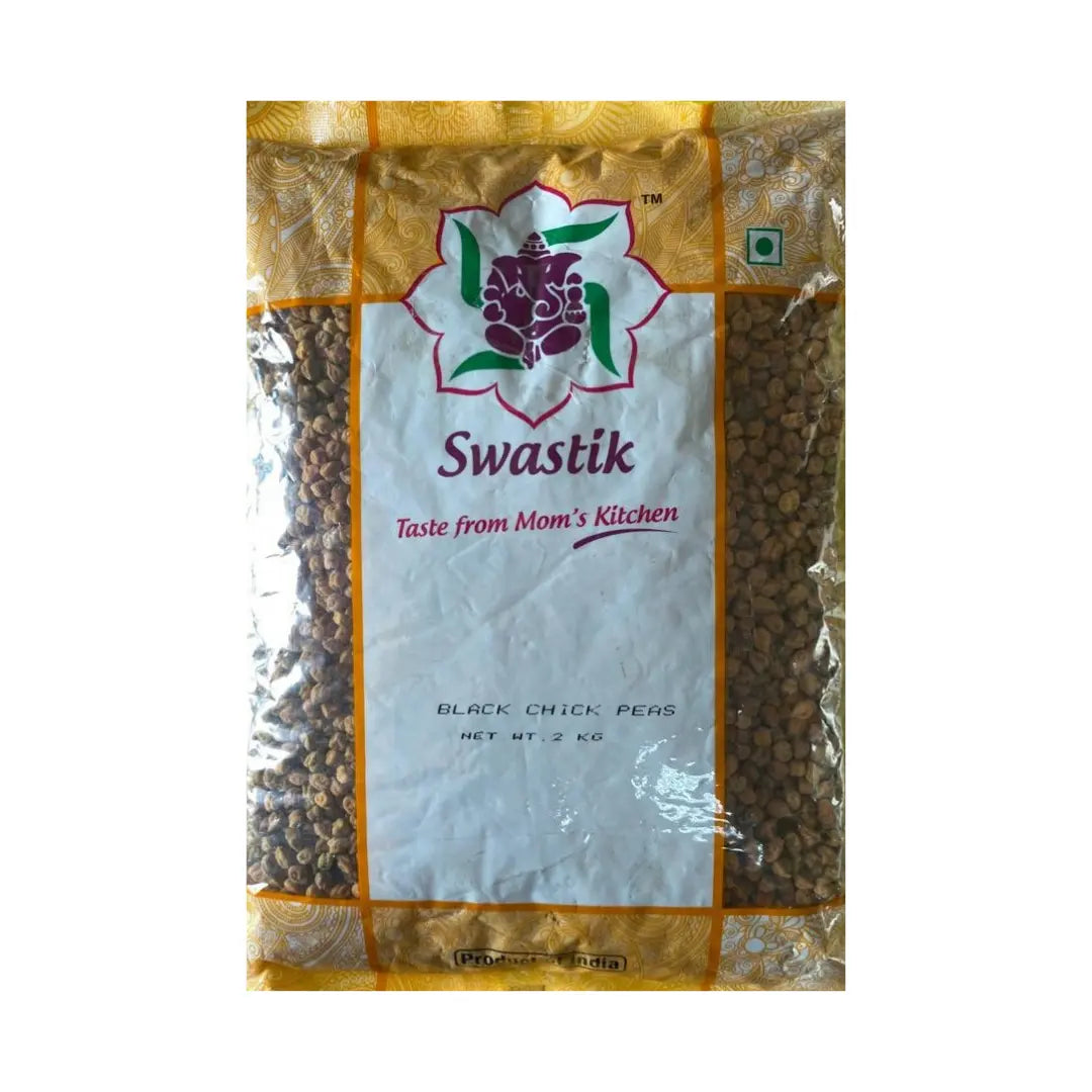 Swastik Black Chick Peas Whole - 2KG