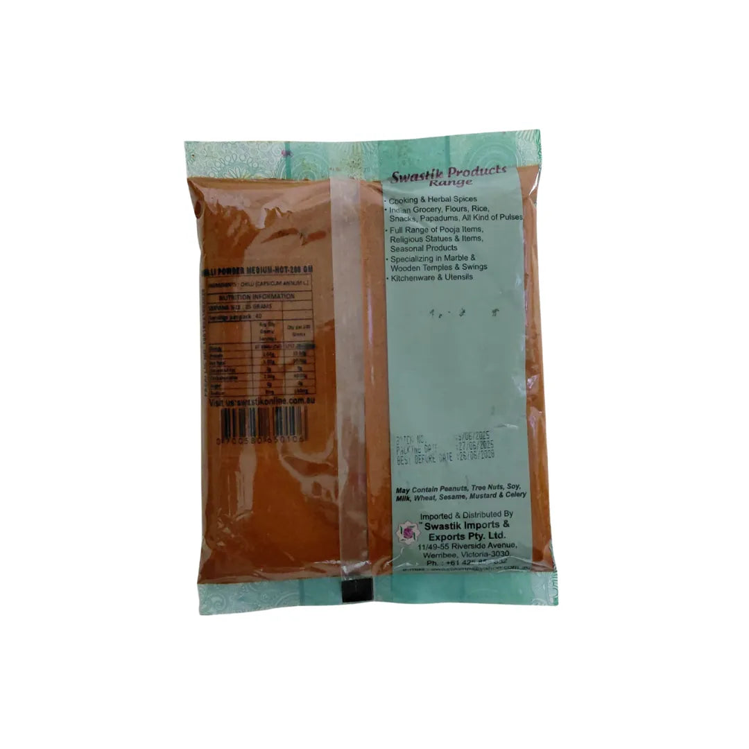Swastik Chilli Powder Medium-Hot - 200G