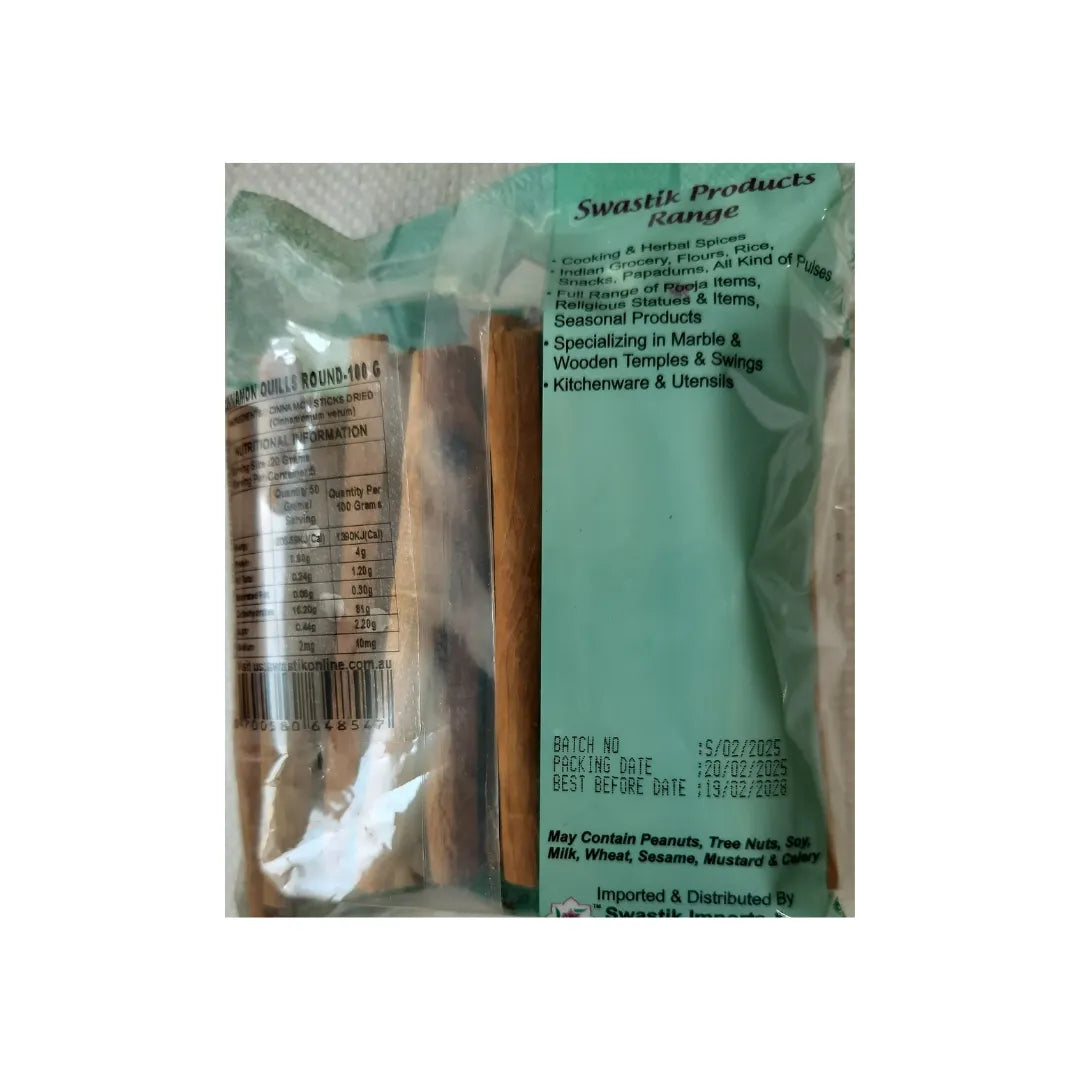 Swastik Cinnamon Sticks - 100G
