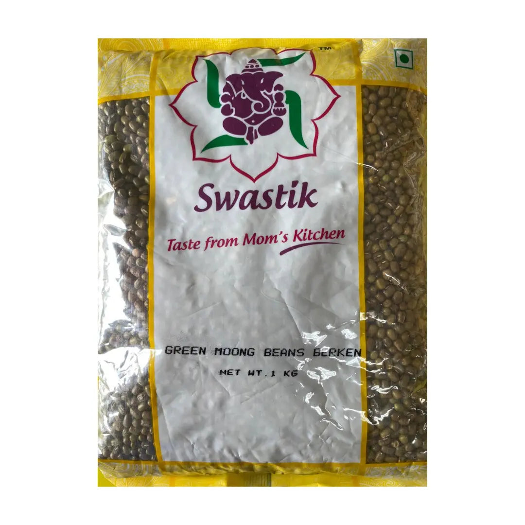 Swastik Green Moong Berken Whole - 1KG