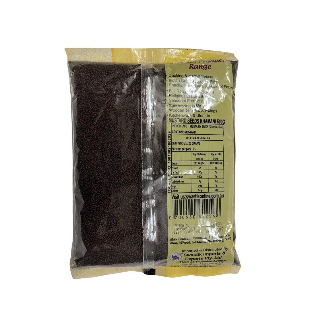 Swastik Mustard Seeds (Medium) - 500G
