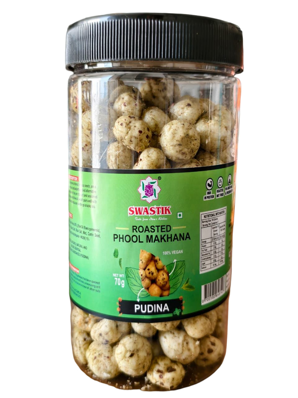 Swastik Roasted Phool Makhana - Pudina - 70G