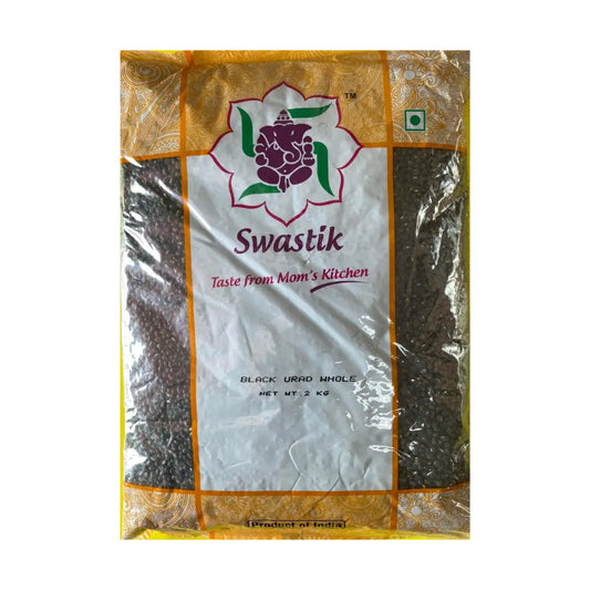 Swastik Black Urid Whole - 2KG